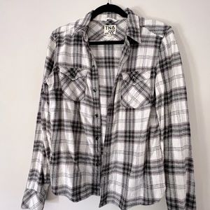 TNA ladies plaid shirt